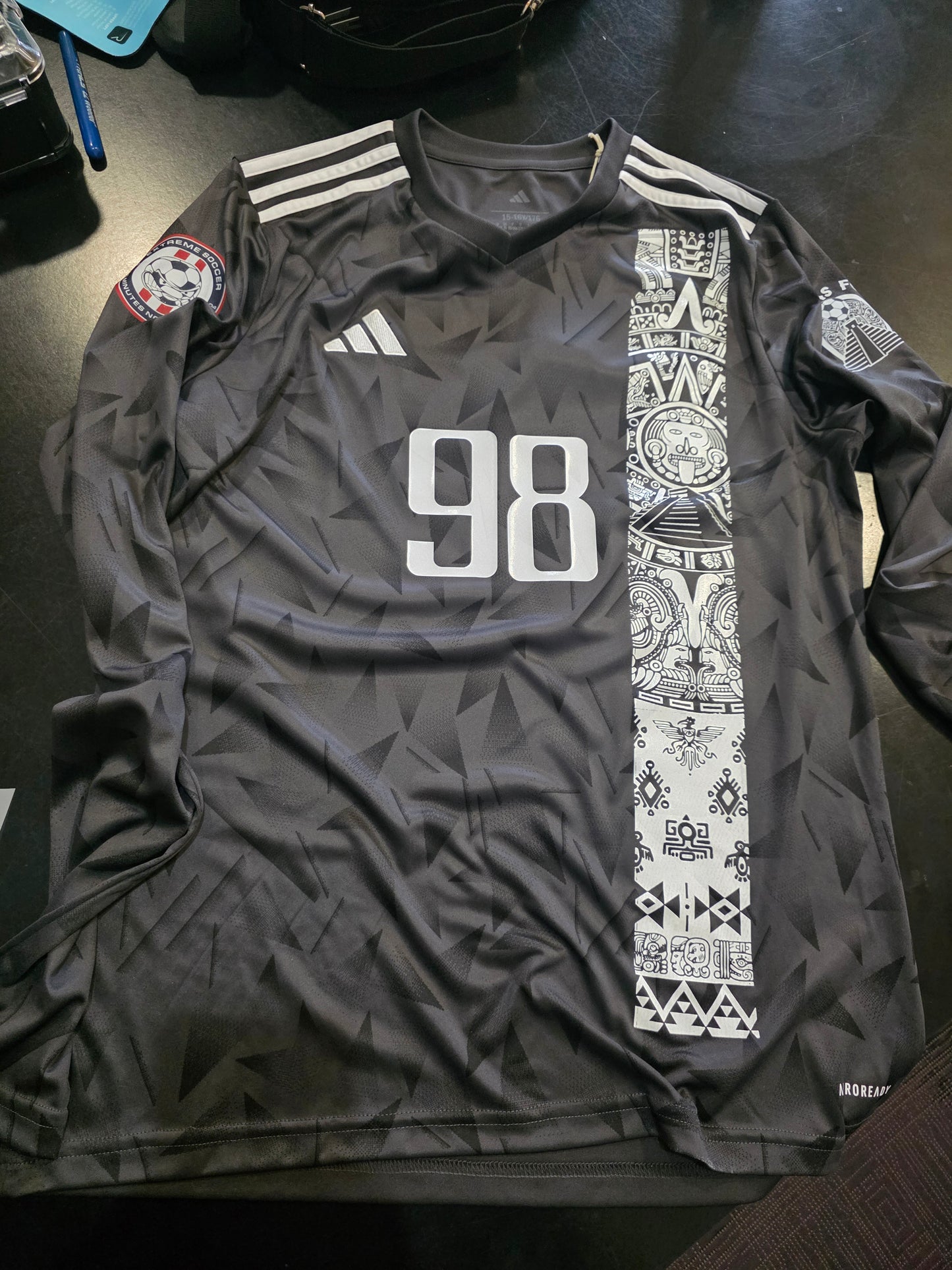 Adidas Icon 25 Mayas Black Long Sleeve Jersey