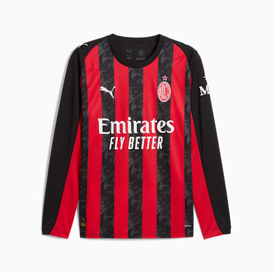 Puma Mens AC Milan Home Long Sleeve Jersey 25/26
