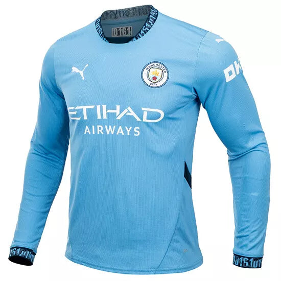 Puma Manchester City Home Long Sleeve Jersey 24/25