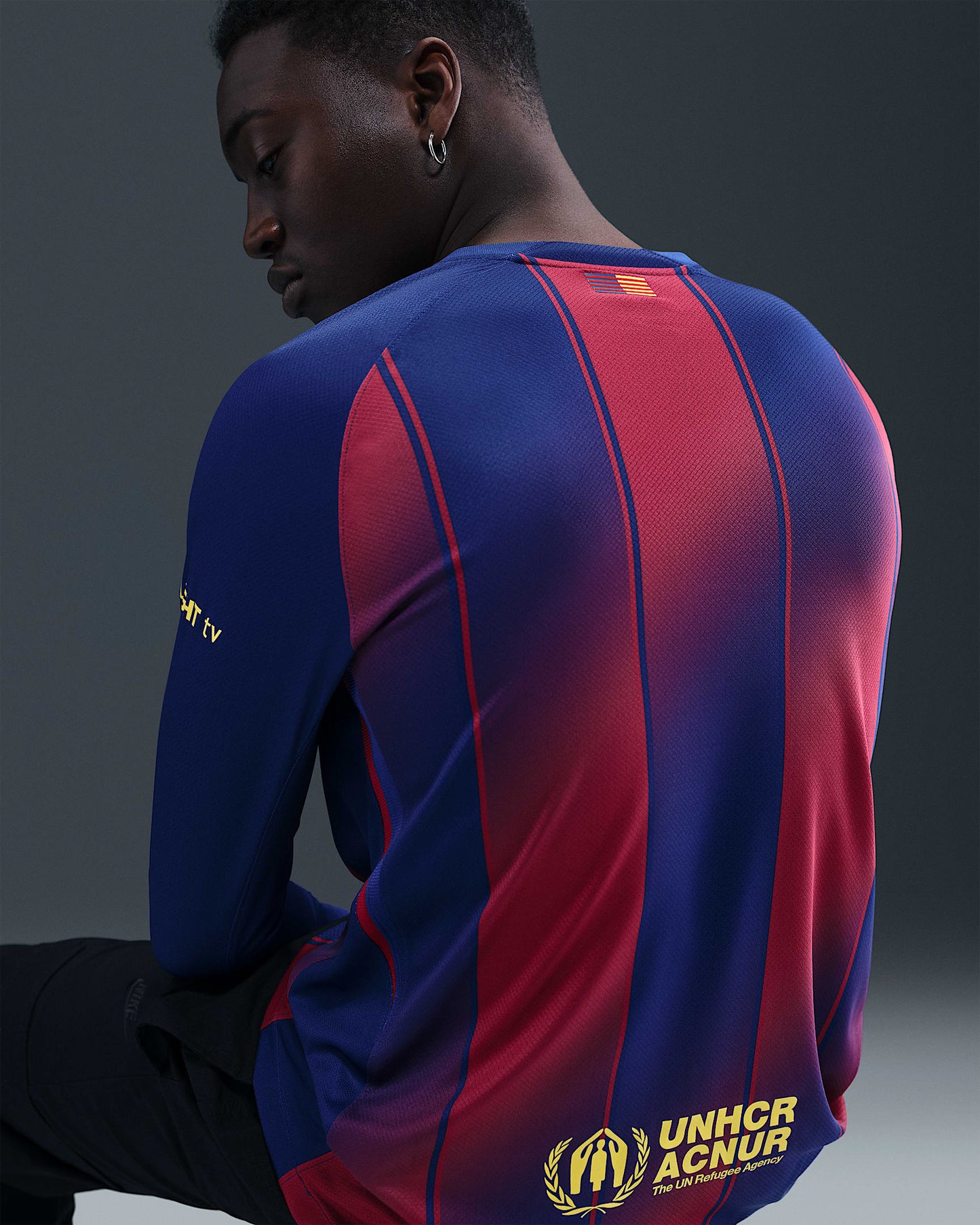 Nike Mens FC Barcelona Home Long Sleeve Jersey 25/26