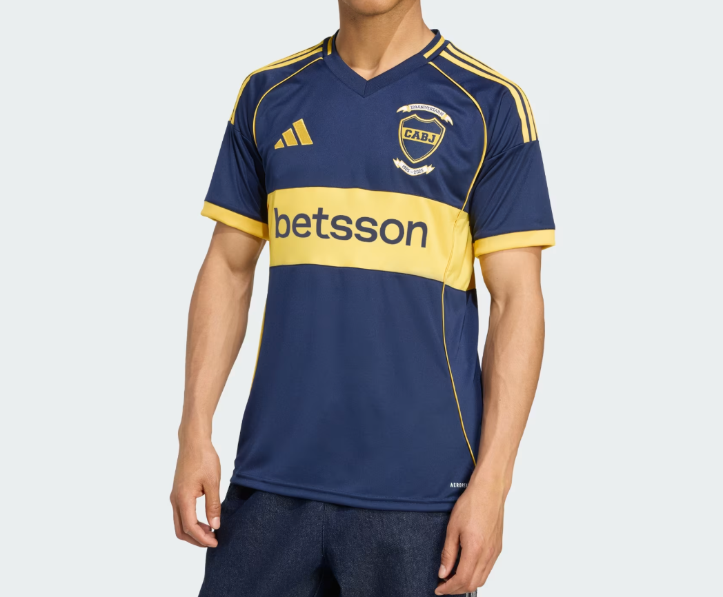 Adidas Mens Boca Juniors Home Jersey 25/26