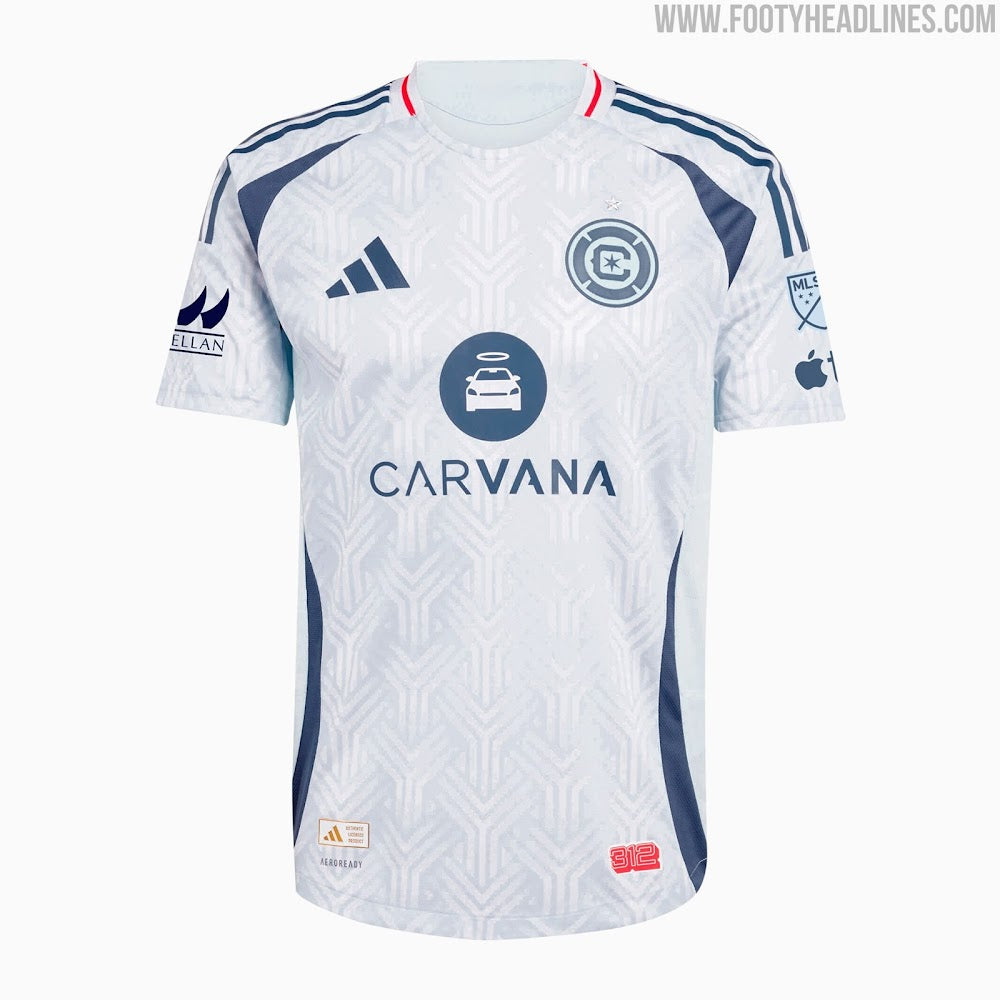 adidas Youth Chicago Fire Away Jersey 25/26