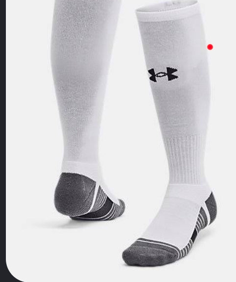 ICCP Soccer White Under Armour Socks