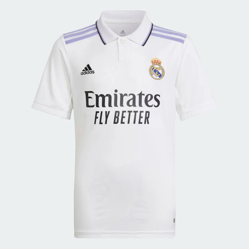 Adidas Youth Real Madrid Home Jersey 22/23