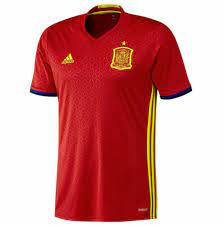adidas Mens 2016 Euro Spain Home Jersey
