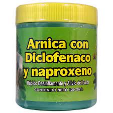 arnica con diclofenaco y naproxeno