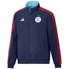 Men's Chicago Fire adidas Navy/Light Blue 2023 Anthem jacket