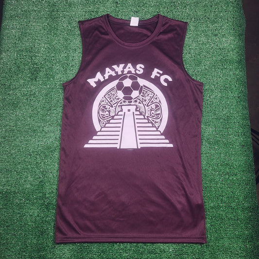 Mayas Sleeveless Training Maroon Shirt
