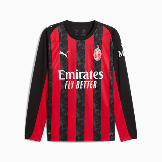 Puma Mens AC Milan Home Long Sleeve Jersey 25/26