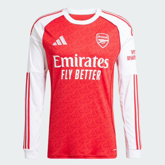 Adidas Mens Arsenal Home Long Sleeve Jersey 25/26
