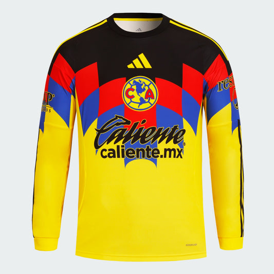 adidas Mens Club America Home Long Sleeve Jersey 25/26