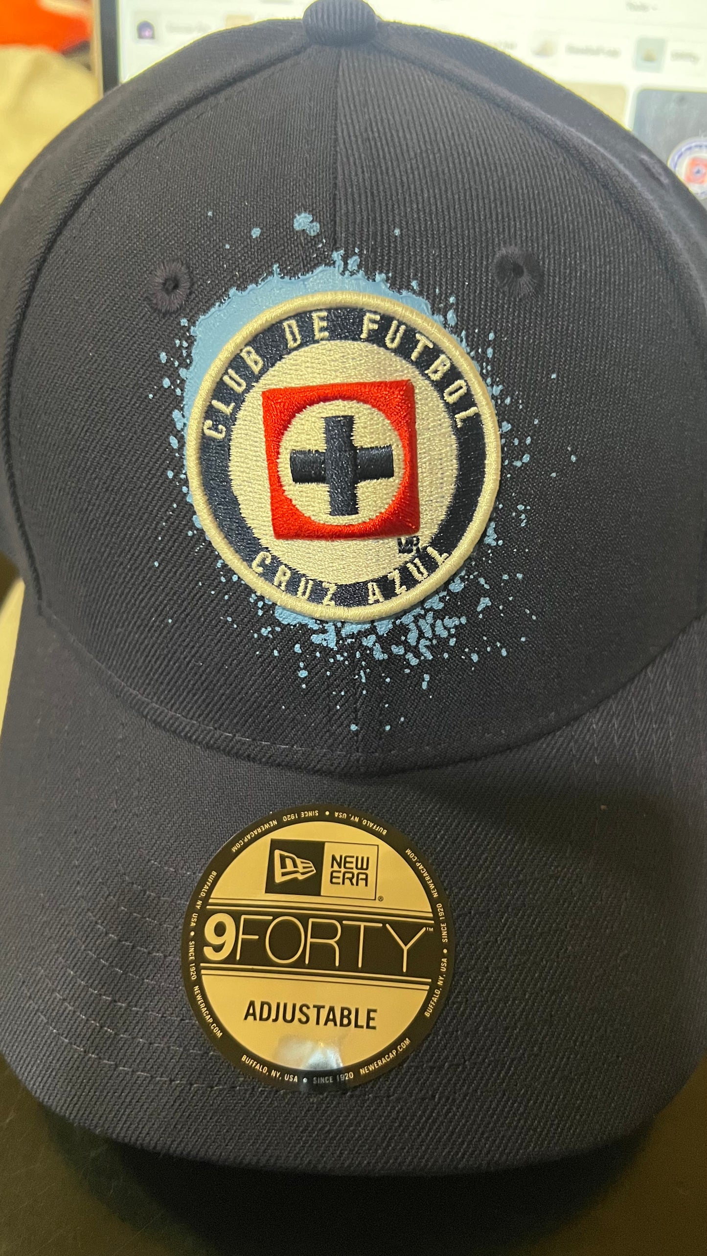 New Era Cruz Azul Spray Paint 9Forty Adjustable Cap