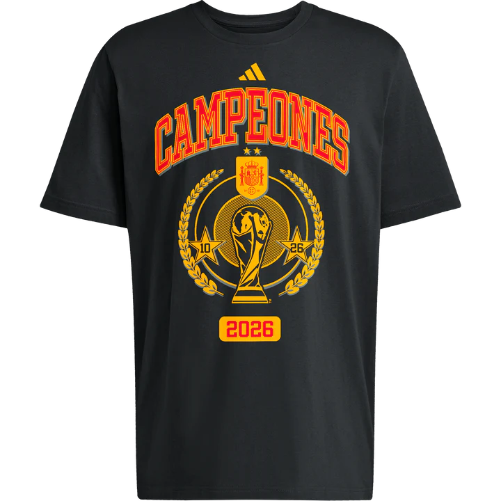 adidas Youth Spain Campeones Black T Shirt