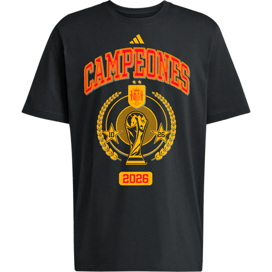 adidas Youth Spain Campeones Black T Shirt