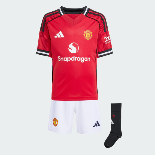 adidas Youth Manchester United Home Mini Kit 25/26
