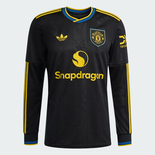 adidas Mens Manchester United Long Sleeve Third Jersey 25/26