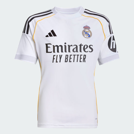 Adidas Youth Real Madrid Home Jersey 25/26