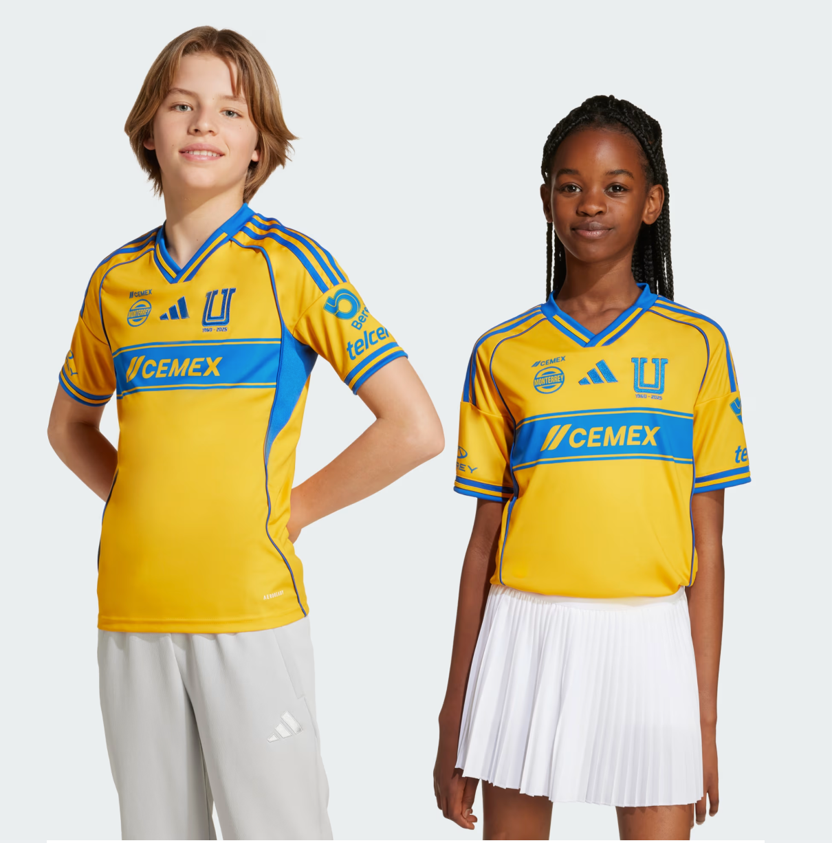 Adidas Youth Tigres UANL Home Jersey 25/26