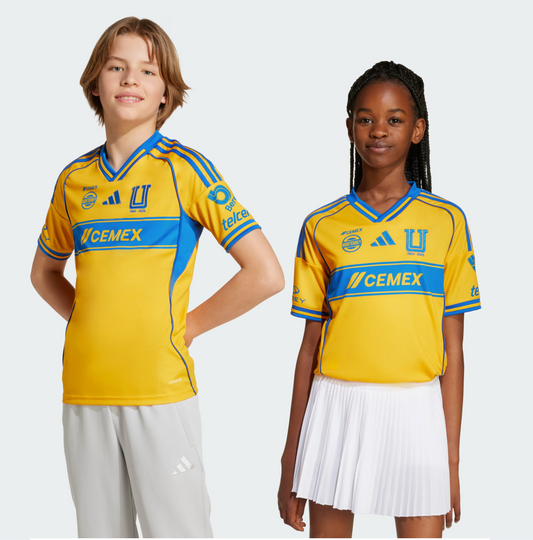 Adidas Youth Tigres UANL Home Jersey 25/26