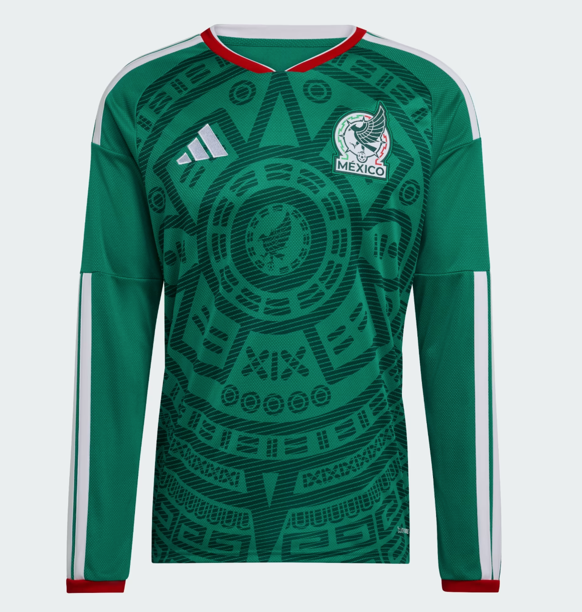 adidas Mens Mexico Home LS Jersey 25/26
