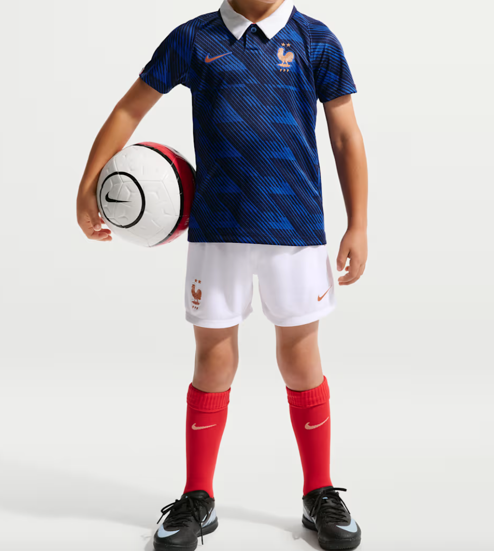 Nike Youth France 2026 Stadium Home 3piece kit