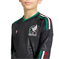 Mexico Black youth Jersey 26' longsleev
