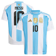 adidas Argentina Messi Youth Home Jersey 24/25