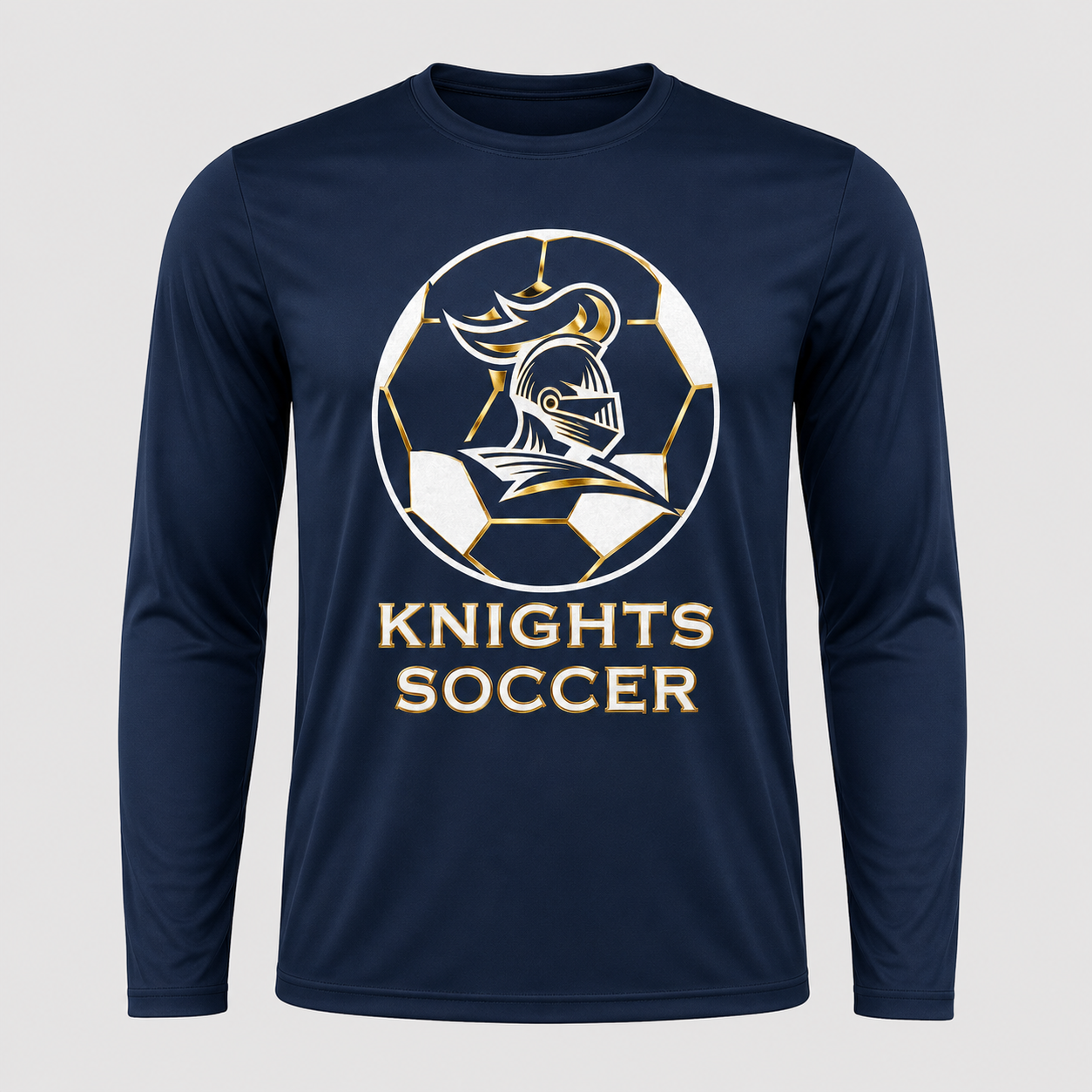 ICCP Soccer Long Sleeve Navy Performance Shirt