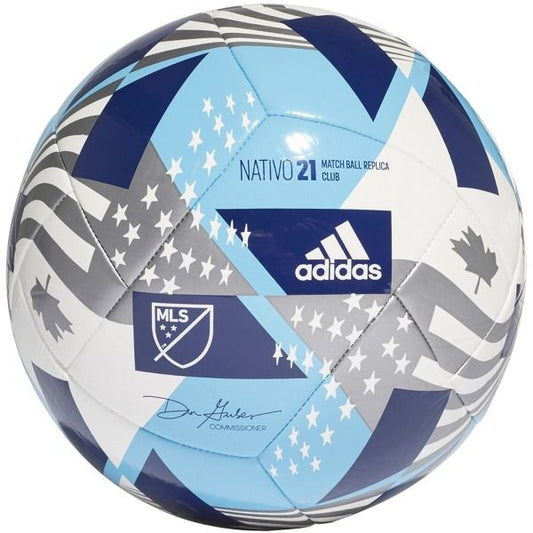 adidas MLS Club size 4 White/Blue/Silver Ball