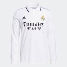 Adidas Authentic Real Madrid LS Home Jersey 22/23