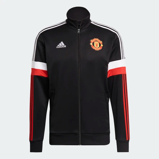 Adidas Manchester United 3 Stripes Track Top Zip Jacket